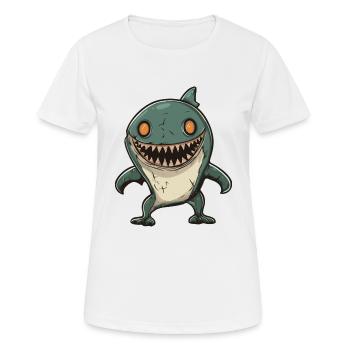 Hai Halloween Lustig Zombie - Frauen T-Shirt atmungsaktiv - Weiß - Vorne - AI Model Female 172 dark (172cm)