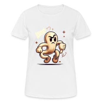 Booing fantôme Drôle Halloween Ghost Design - T-shirt respirant Femme - blanc - Devant - AI Model Female 172 dark (172cm)