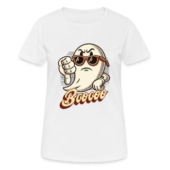 Booing Ghost Drôle Ghost Design - T-shirt respirant Femme - blanc - Devant - AI Model Female 172 dark (172cm)