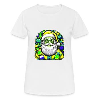 Père Noël Père Noël Père Noël - T-shirt respirant Femme - blanc - Devant - AI Model Female 172 dark (172cm)
