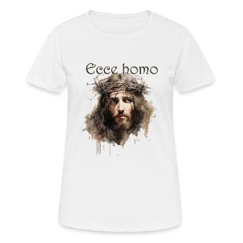 Ecce homo - Frauen T-Shirt atmungsaktiv - Weiß - Vorne - AI Model Female 172 dark (172cm)