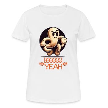 Boo Yeah Fantôme Drôle Dicton - T-shirt respirant Femme - blanc - Devant - AI Model Female 172 dark (172cm)