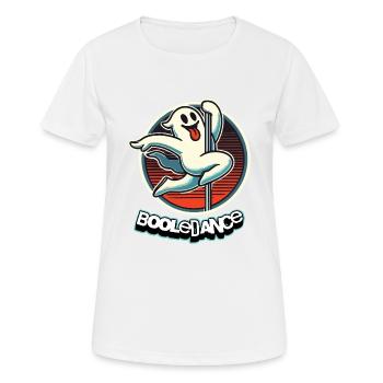 Funny Boolean Dance Saying Pole Dance Ghost - Women's Breathable T-Shirt - white - Front - AI Model Female 172 dark (172cm)
