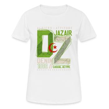 URBAN DZ - T-shirt respirant Femme - blanc - Devant - AI Model Female 172 dark (172cm)
