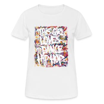 This Girl Loves To Dance Hip Hop - Women's Breathable T-Shirt - white - Front - AI Model Female 172 dark (172cm)