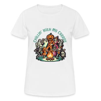 Halloween fun with my creeps - Women's Breathable T-Shirt - white - Front - AI Model Female 172 dark (172cm)