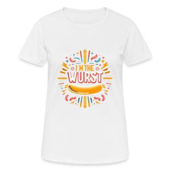 I'm The Wurst 6 - Frauen T-Shirt atmungsaktiv - Weiß - Vorne - AI Model Female 172 dark (172cm)