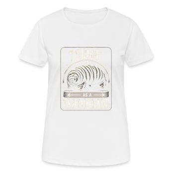 Tough As A Tardigrade 5 - Frauen T-Shirt atmungsaktiv - Weiß - Vorne - AI Model Female 172 dark (172cm)
