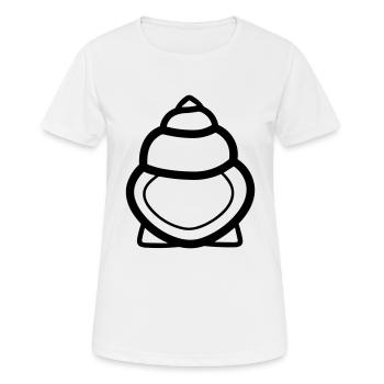 Shell - Women's Breathable T-Shirt - white - Front - AI Model Female 172 dark (172cm)