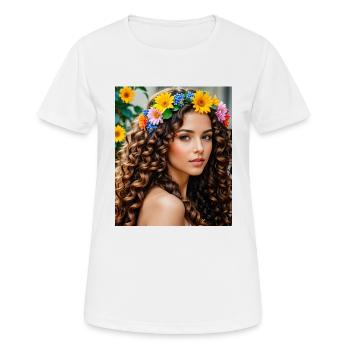 Beautiful - Women's Breathable T-Shirt - white - Front - AI Model Female 172 dark (172cm)
