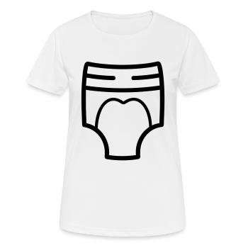 Couche - T-shirt respirant Femme - blanc - Devant - AI Model Female 172 dark (172cm)