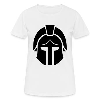 Spartan helmet - Women's Breathable T-Shirt - white - Front - AI Model Female 172 dark (172cm)