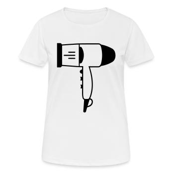 Seche cheveux - T-shirt respirant Femme - blanc - Devant - AI Model Female 172 dark (172cm)