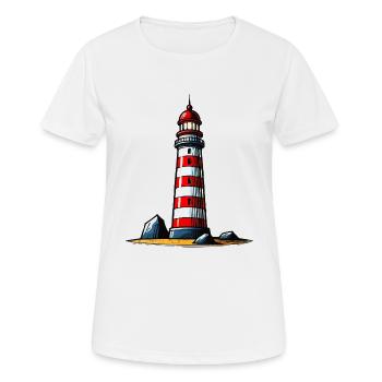 Phare - T-shirt respirant Femme - blanc - Devant - AI Model Female 172 dark (172cm)