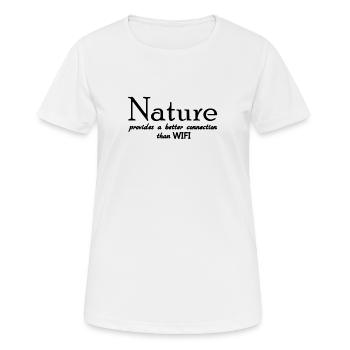 Nature - T-shirt respirant Femme - blanc - Devant - AI Model Female 172 dark (172cm)