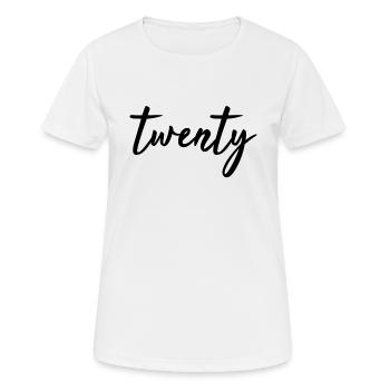 20th birthday 20 years vintage 2000 gift - Women's Breathable T-Shirt - white - Front - AI Model Female 172 dark (172cm)