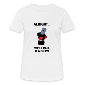 Le chevalier noir - T-shirt respirant Femme - blanc - Devant - AI Model Female 172 dark (172cm)