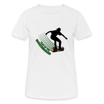 Année du hoverboard - idée cadeau - T-shirt respirant Femme - blanc - Devant - AI Model Female 172 dark (172cm)