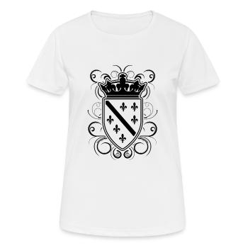Bosna Bosnia Bosnia Coat of Arms - Women's Breathable T-Shirt - white - Front - AI Model Female 172 dark (172cm)