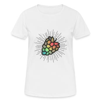 Raspberry Raspberry fruits fruit fruit gift - Women's Breathable T-Shirt - white - Front - AI Model Female 172 dark (172cm)