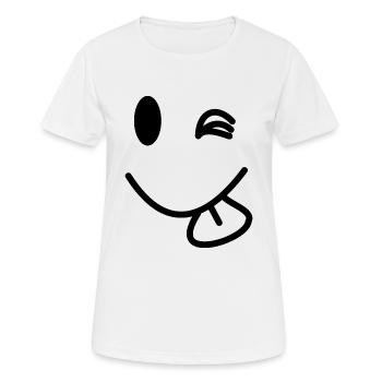 Frech - Frauen T-Shirt atmungsaktiv - Weiß - Vorne - AI Model Female 172 dark (172cm)