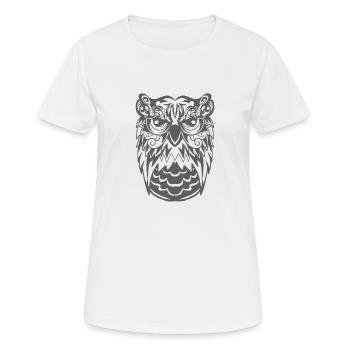 hibou - T-shirt respirant Femme - blanc - Devant - AI Model Female 172 dark (172cm)