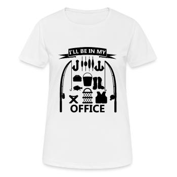FISHING - T-shirt respirant Femme - blanc - Devant - AI Model Female 172 dark (172cm)