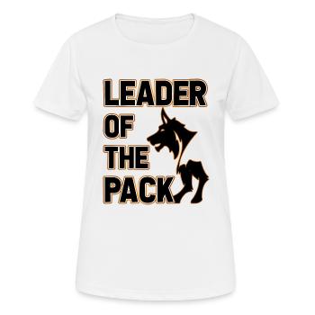 Leader of the Pack - Frauen T-Shirt atmungsaktiv - Weiß - Vorne - AI Model Female 172 dark (172cm)