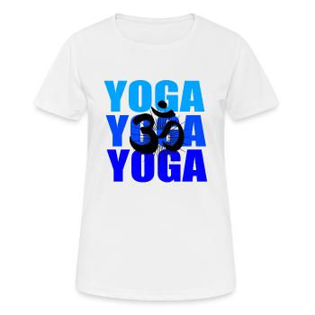 Yoga Yoga Yoga - T-shirt respirant Femme - blanc - Devant - AI Model Female 172 dark (172cm)