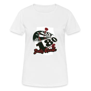 Chemises et cadeaux Dart Queen pour femmes - T-shirt respirant Femme - blanc - Devant - AI Model Female 172 dark (172cm)