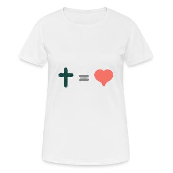 Hope God & Christian Clothing - Women's Breathable T-Shirt - white - Front - AI Model Female 172 dark (172cm)