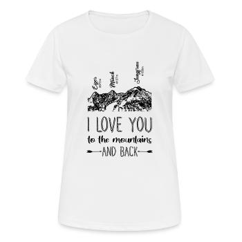 Eiger Mönch Jungfrau Alpen Berge - Frauen T-Shirt atmungsaktiv - Weiß - Vorne - AI Model Female 172 dark (172cm)