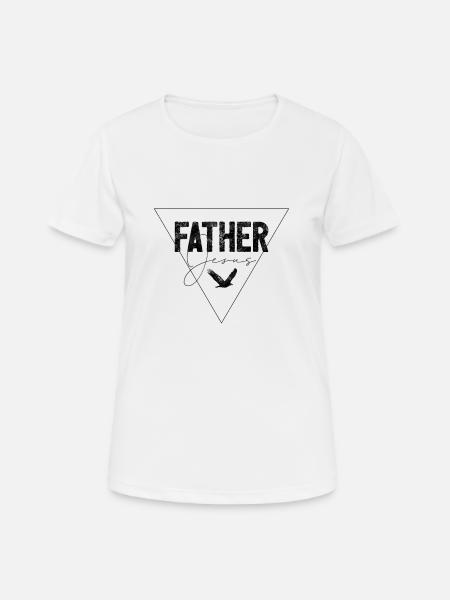 Drie-eenheid en christelijke kleding - Dame T-shirt svedtransporterende - hvid