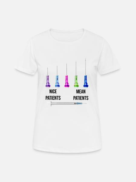 Leuke verpleegster - Dame T-shirt svedtransporterende - hvid