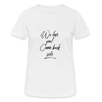 Good Bye | Au Pair Abroad Soldiers World Tour - Women's Breathable T-Shirt - white - Front - AI Model Female 172 dark (172cm)