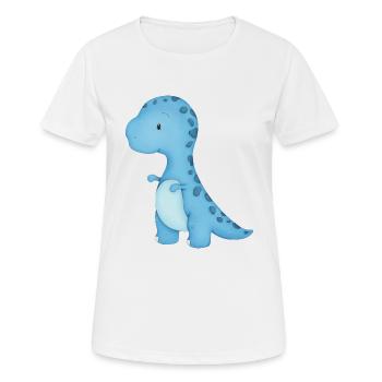 Dino Baby - Frauen T-Shirt atmungsaktiv - Weiß - Vorne - AI Model Female 172 dark (172cm)