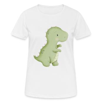 Dino Baby - Frauen T-Shirt atmungsaktiv - Weiß - Vorne - AI Model Female 172 dark (172cm)