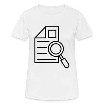 Recherche sur document - T-shirt respirant Femme - blanc - Devant - AI Model Female 172 dark (172cm)