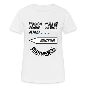 Study Medicine Student Medicine Study - Women's Breathable T-Shirt - white - Front - AI Model Female 172 dark (172cm)