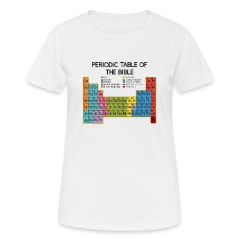 Bible & Cadeaux chrétiens Verse biblique Jésus - T-shirt respirant Femme - blanc - Devant - AI Model Female 172 dark (172cm)