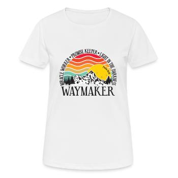 Waymaker & Christian Clothing - Women's Breathable T-Shirt - white - Front - AI Model Female 172 dark (172cm)