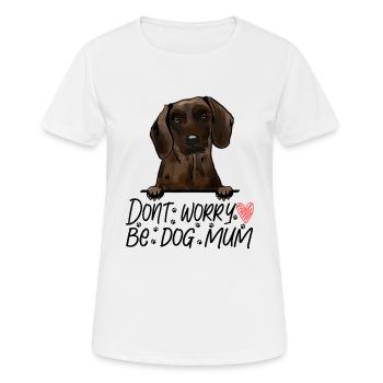 bayerischer gebirgsschweißhund - Frauen T-Shirt atmungsaktiv - Weiß - Vorne - AI Model Female 172 dark (172cm)