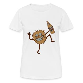 Party Bier Monster - Frauen T-Shirt atmungsaktiv - Weiß - Vorne - AI Model Female 172 dark (172cm)