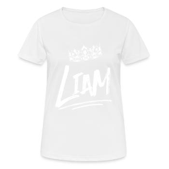 Liam - Frauen T-Shirt atmungsaktiv - Weiß - Vorne - AI Model Female 172 dark (172cm)