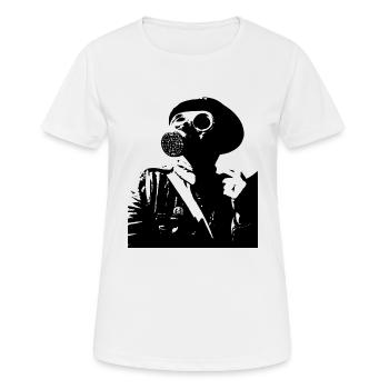 masque à gaz - T-shirt respirant Femme - blanc - Devant - AI Model Female 172 dark (172cm)