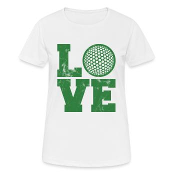 Golf Caddy Golfplatz Putter Birdie Geschenk Tee - Frauen T-Shirt atmungsaktiv - Weiß - Vorne - AI Model Female 172 dark (172cm)