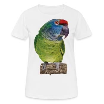 L’amazone à dos rouge - T-shirt respirant Femme - blanc - Devant - AI Model Female 172 dark (172cm)