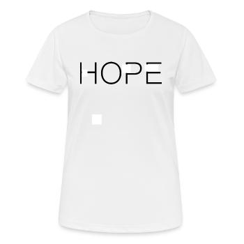 Espoir esthétique cadeau esthétique - T-shirt respirant Femme - blanc - Devant - AI Model Female 172 dark (172cm)