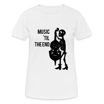 Musiciens de musique - T-shirt respirant Femme - blanc - Devant - AI Model Female 172 dark (172cm)