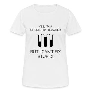 Chimie - T-shirt respirant Femme - blanc - Devant - AI Model Female 172 dark (172cm)